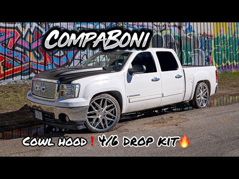 4/6 DROP KIT & COWL HOOD 07-13 GMC SIERRA 1500