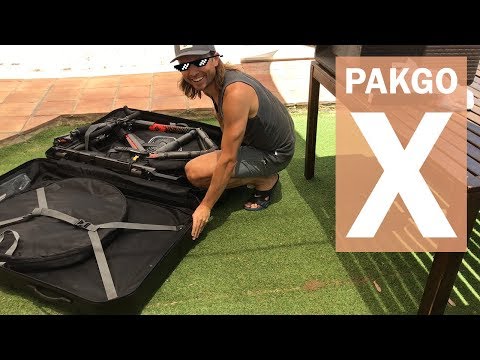 Topeak PakGo X bike travel case in REAL LIFE USE