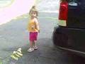 Gianna Blowing Bubbles