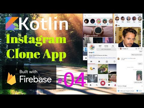Android Instagram App with Firebase Tutorial 04 Kotlin BottomNavigationView with Fragments