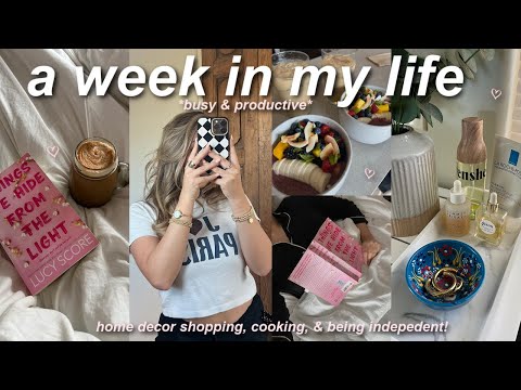 first week living alone🍓 home decor shopping, being independent in my 20s, & an honest q&a!
