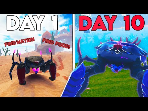 I Survived 10 DAYS as an ALIEN CRAB in Creatures of Sonaria