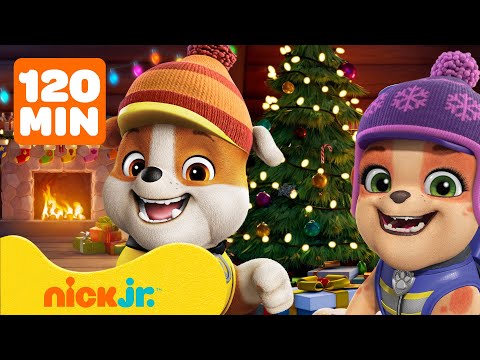 Rubble e Sua Turma | Rubble Constrói Brinquedos e Resgates de Inverno! com Charger, Wheeler e Mix