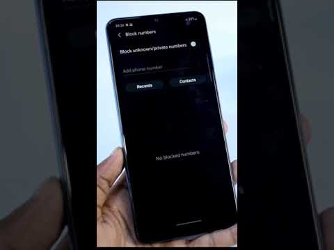 Samsung Phone's Unknown Numbers Block Settings | #Shorts