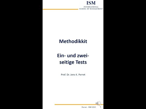 Methodikkit Statistik - Was ist der Unterschied zwischen einem ein- und einem zweiseitigen Test?