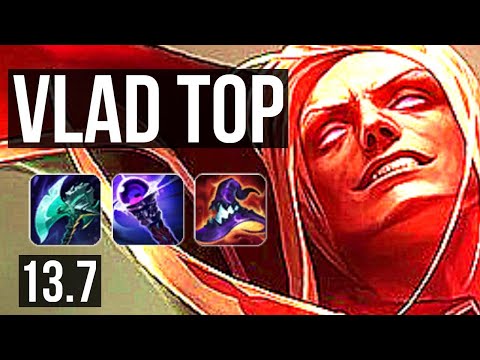 VLADIMIR vs KENNEN (TOP) | Quadra, 1.7M mastery, 700+ games, Godlike | KR Master | 13.7