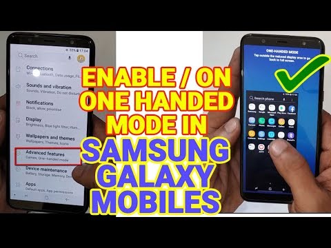One Hand Mode In Samsung Galaxy Mobiles | How to Enable One Handed Mode In Samsung Galaxy on8