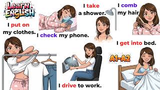 Shadowing English Speaking Practice | 100 Daily Routine English Sentences (A1 - A2)