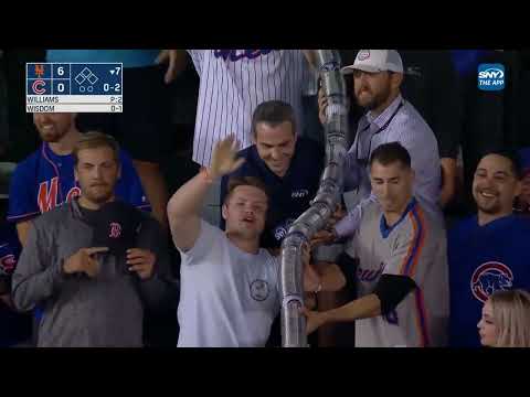 "There has been a fair amount of consumption" Cubs fan explains making a "cup snake" to Steve Gelbs