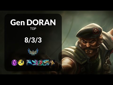 Gen Doran Gangplank vs Jayce TOP - KR CHALLENGER Patch 13.13