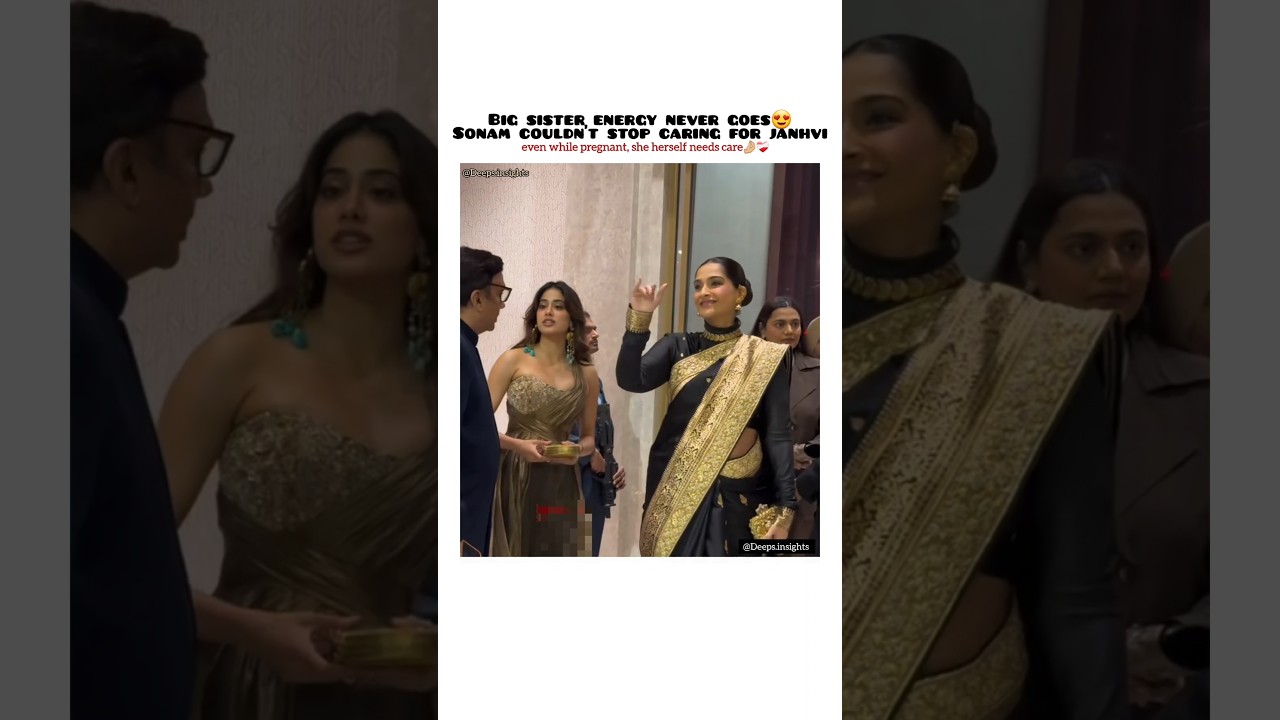 Even while pregnant, she cares for Janhvi❤️‍🩹#janhvikapoor #bollywood #viralvideo #shorts