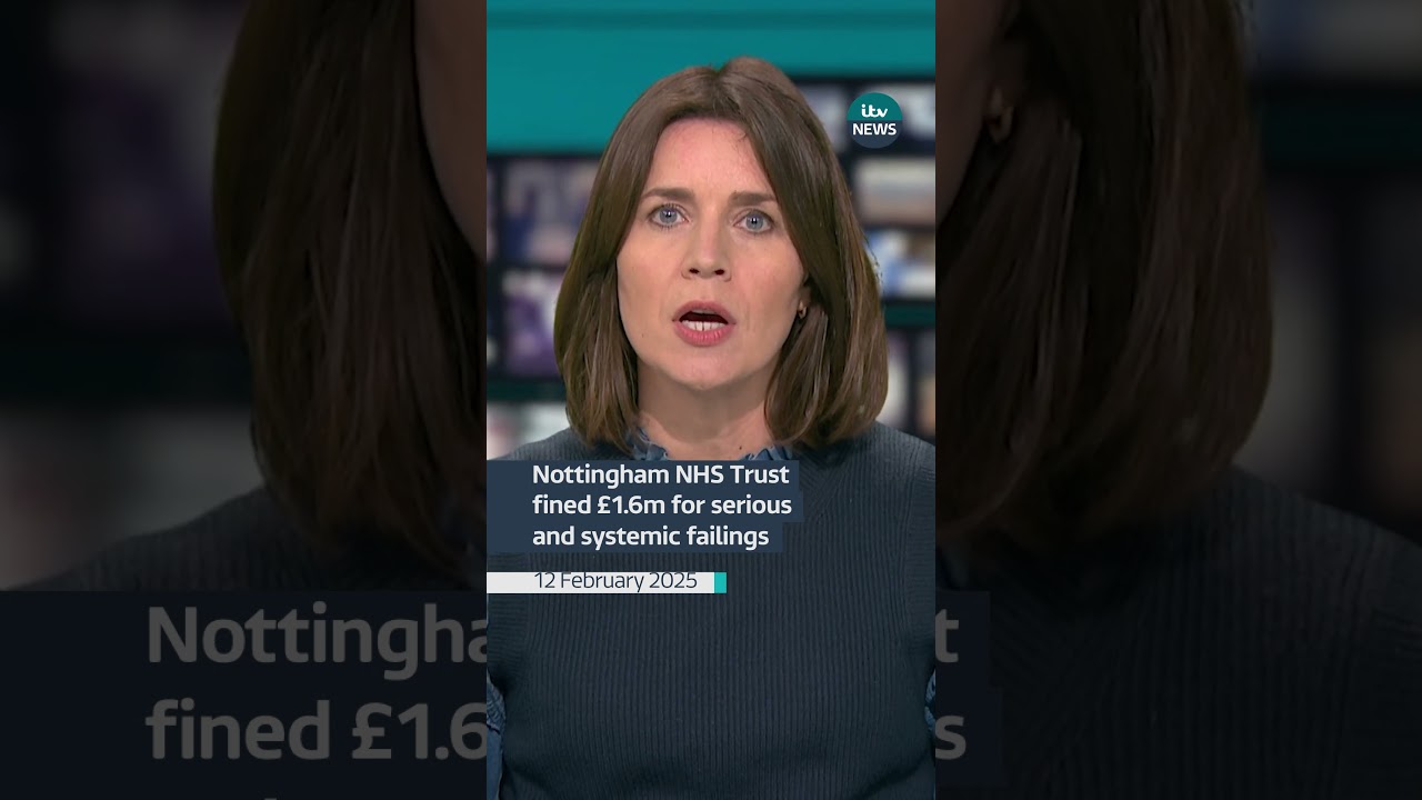 An NHS trust has been fined £1.6m for failing to provide safe care to babies who died #itvnews