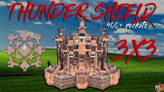 META 3X3 Anti-Siege, SeaWall, Open Core | Rust Base Designs 2025