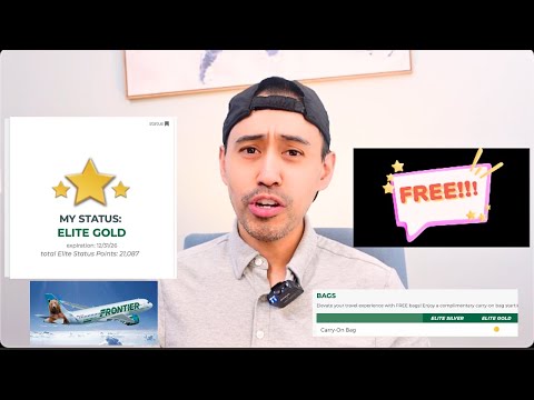 FREE Frontier Airlines Gold Elite Member Status Achieved! #frontierairlines #travel #airlinetravel