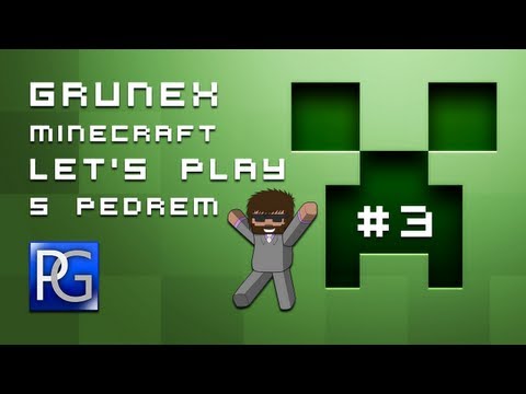 Grunex Minecraft Let's Play by Pedro #3 - Zelenáči v podzemí