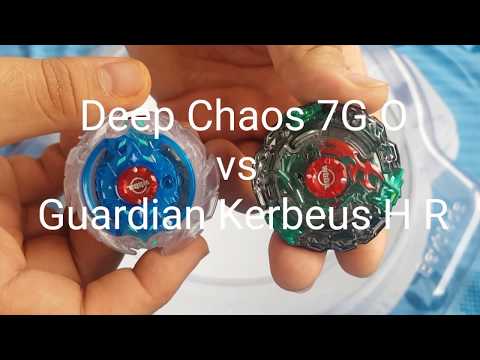 Fan request Battle! Deep Chaos 7G O vs Guardian Kerbeus H R | Beyblade Burst Battle