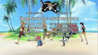 Download lagu [HD 1080p]One Piece Opening 6 - Brand New World (Singer:D-51) mp3