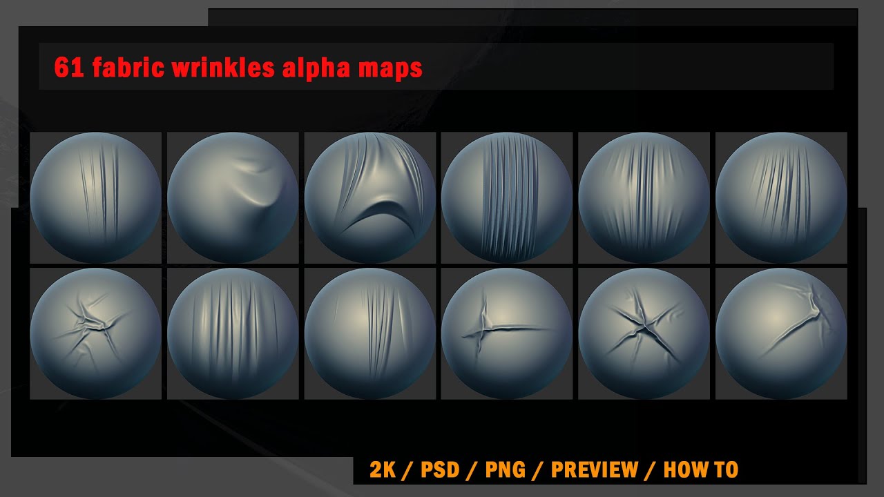 61 fabric wrinkles alpha maps CG Textures