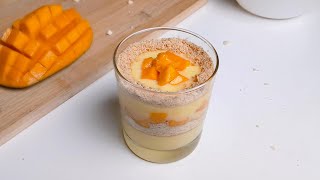 Easy Mango Custard Recipe - Mango Trifle Delight without cream | Mango Dessert #dessert