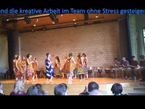 less stress. African percussion music and dance workshop Ghana-switzerland