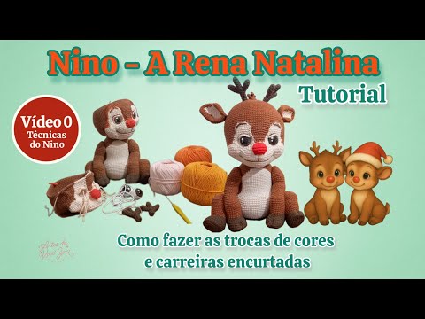 Nino's Techniques 🦌 | How to make color changes and shortened rows in amigurumi