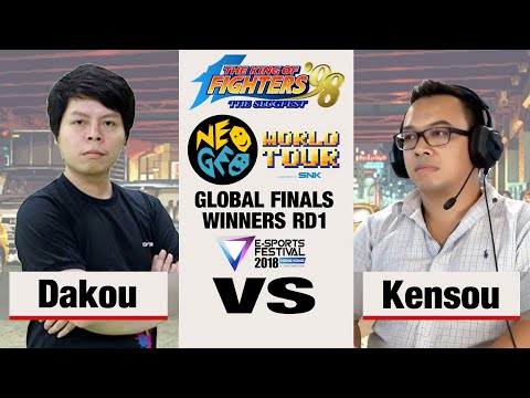 Dakou (大口) vs Kensou - KOF '98 Neo Geo World Tour Season 1 Global Finals Winners Round 1
