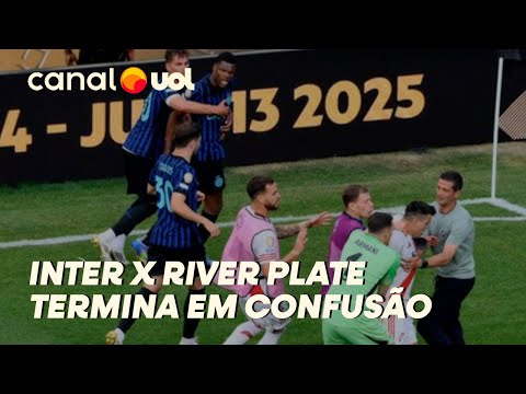 INTER X RIVER TERMINA EM CONFUSÃO, E ARGENTINO PRECISA SER CONTIDO EM CAMPO; VEJA VÍDEO