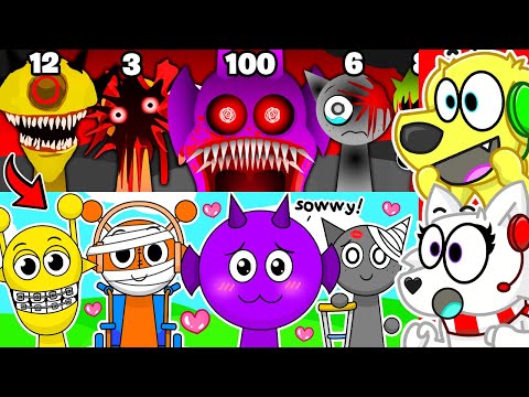 Sprunki but they SURVIVED ALL PHASES! (Everyone is Alive)