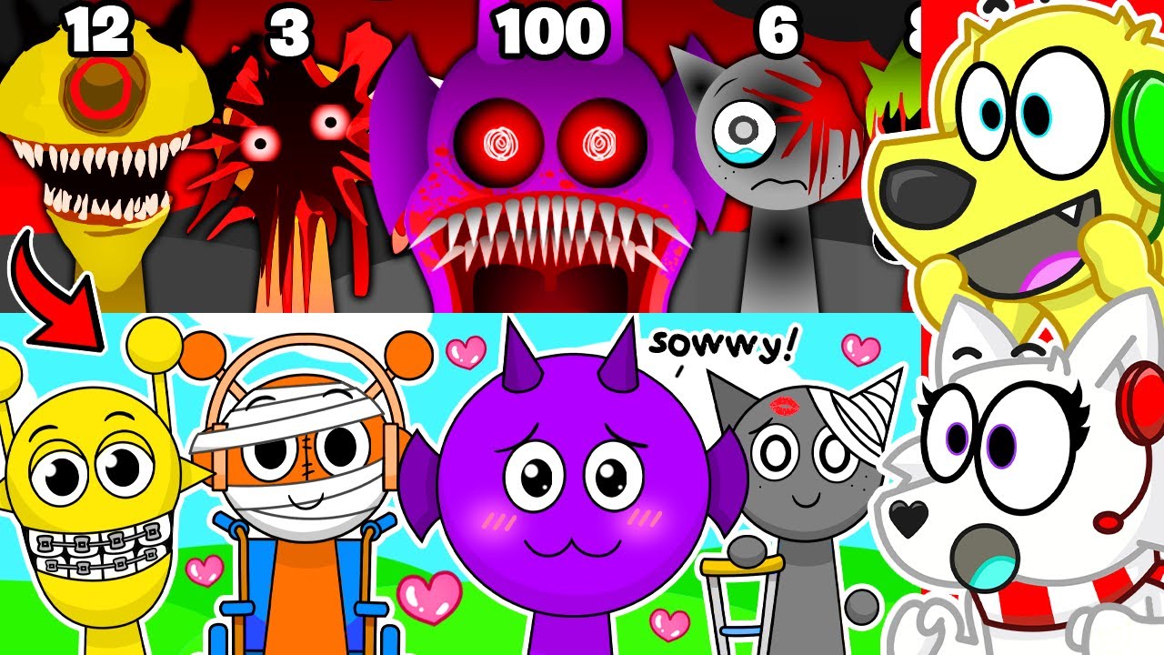 Sprunki but they SURVIVED ALL PHASES! (Everyone is Alive)