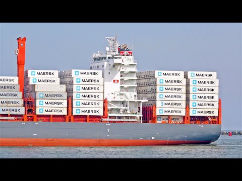 34 MINUTES OF RELAXING 4K SHIPSPOTTING AT ROTTERDAM PORT APRIL 2023 with REPAINTED POLAR CHILE