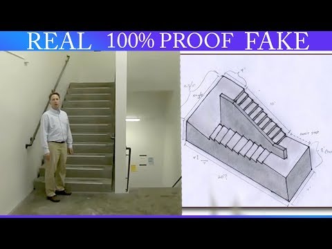 दुनिया कि सबसे रहस्यमय सीढी का हल।  Amazing stairwell illusion and answer. vikas update