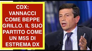 CDX: VANNACCI COME BEPPE GRILLO. IL SUO PARTITO COME UN M5S DI ESTREMA DX