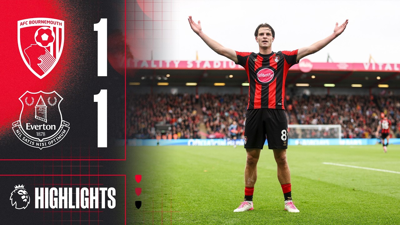 AFC Bournemouth 1 - 1 Everton FC highlights