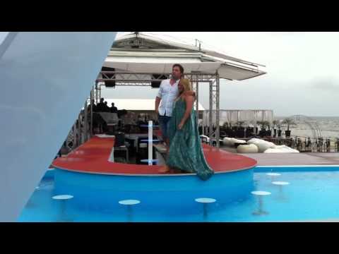 Diana Pirags lands face-down in the pool HILARIOUS!