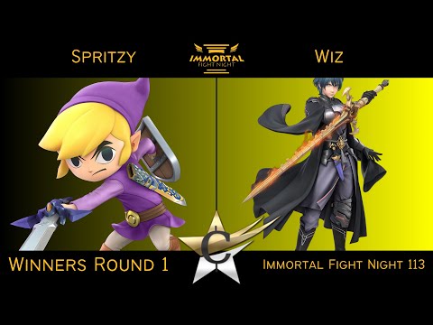 Immortal Fight Night 113 Winners Round 1 - Spritzy (Toon Link) vs Wiz (Byleth) Smash Ultimate - SSBU