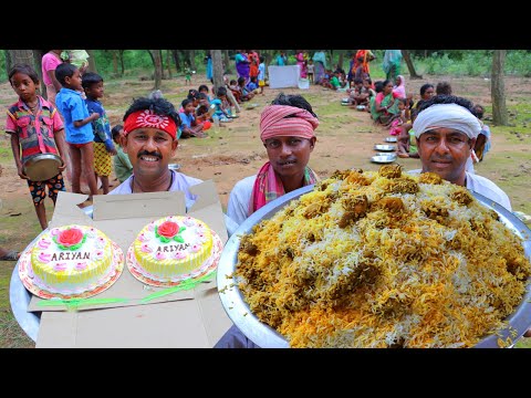 Village Style Cooking Chicken Biryani for Village Tribe Kids & People | villfood Kitchen