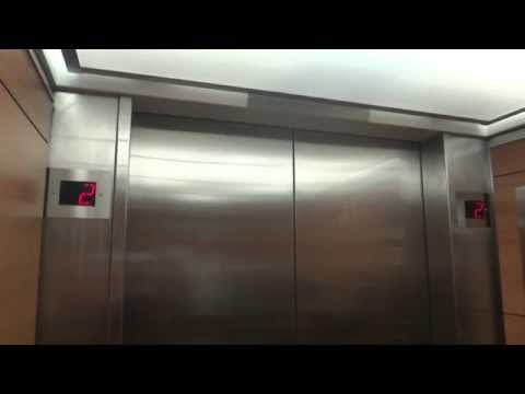 1951 Haughton/Schindler Red Elevators @ The Washington Hospital in Washington PA with EvMast