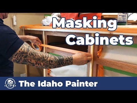AMAZING Cabinet HACKS!  Masking to SPRAY.