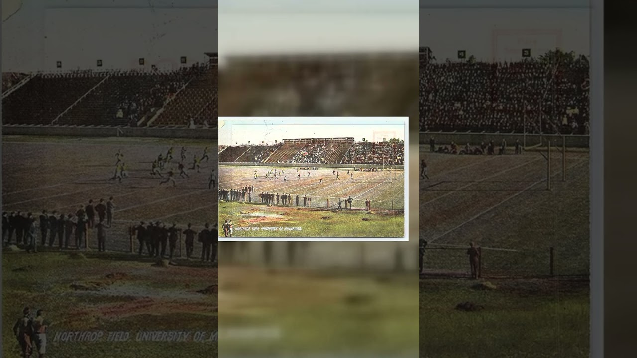 Rotograph Co. Divided Back Postcard, Northrop Field, Minnesota, 1907-1915 Video