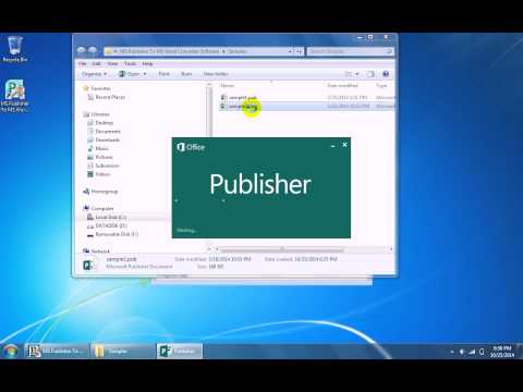 MS Publisher To MS Word Converter Software