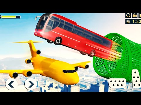 Impossible Bus Stunt Driving 2023 || Mega Ramp Racing Driving Simulator - Android Gameplay