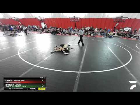 83 Lbs 1st Place Match - Brodey Lewis, Team Nazar Training Center Vs Owen Dorshorst, Lodi Wrestlin