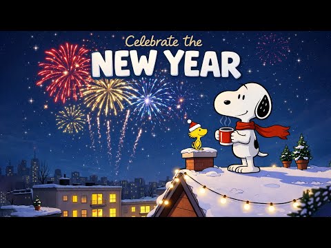 Celebrate the New Year with Snoopy 🥂🍾 Soft Jazz to Ring in the New Year