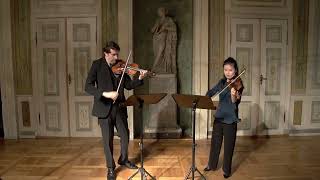 Download lagu Noah Bendix-Balgley and Shanshan Yao plays Jean-Marie Leclair Sonata No. 5 for 2 violins mp3
