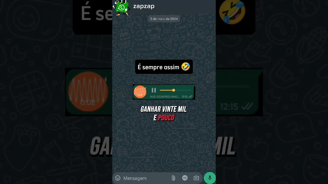 É sempre assim  #audioengracado #engraçado #audio #WhatsApp #grupowhatsapp #audiowhatsapp #patrao