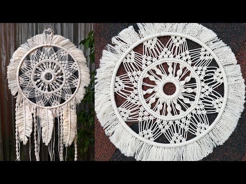 DIY Macrame Star Ornament Tutorial Handmade Christmas Tree Decoration