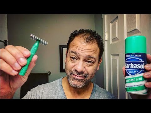 Barber Upp Safety Razor & Barbasol goatee clean up shave — average guy tested #APPROVED
