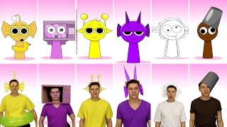 All Incredibox Sprunki in Real Life - New Phase Animation
