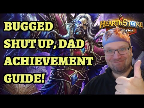 The EASIEST Way to Complete BUGGED Shut Up, Dad Shade of Aran Achievement - Hearthstone Mercenaries