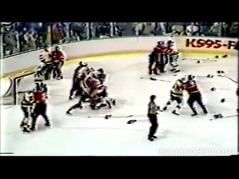 Canadiens North Stars Bench Clearing Brawl March 12, 1984
